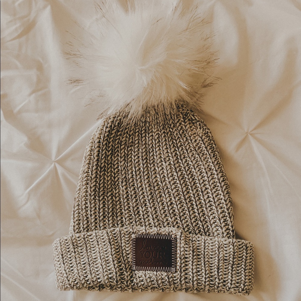 love your melon knit beanie